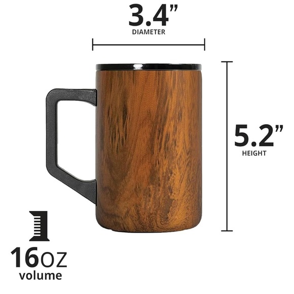 Elemental 16 oz Summit Mug Teakwood - Picture 3 of 6